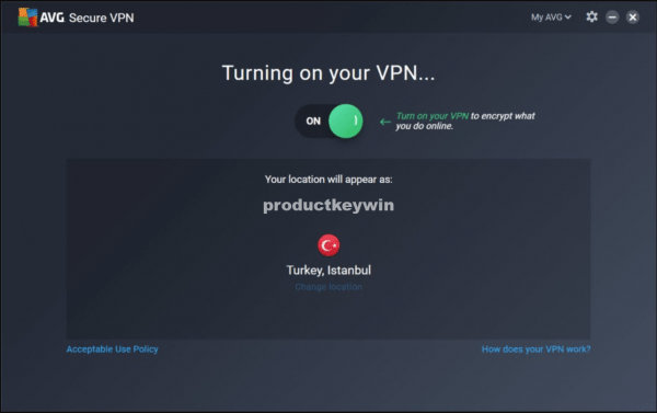 AVG Secure VPN key